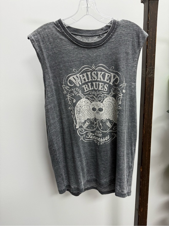Lucky Brand Other - Lucky Brand Gray Burnout Venice Graphic Tee